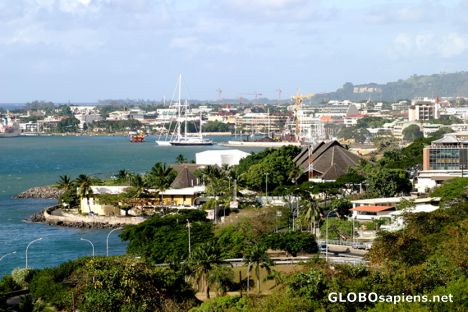 Postcard Papeete Harbor