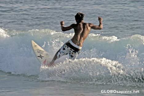 Postcard Papara surfing spot - Tahiti