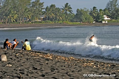 Postcard Papara surfers' beach - Tahiti