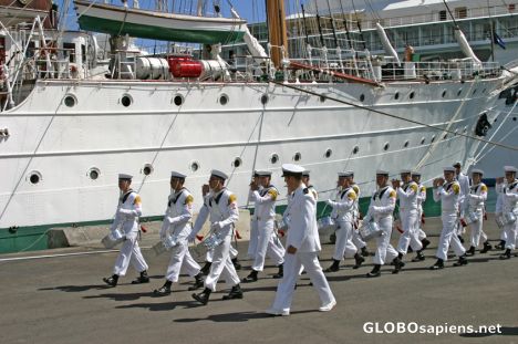 Postcard Papeete: Esmeralda - Armada Chilena