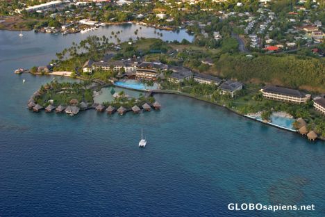 Postcard Tahiti: Beachcomber hotel