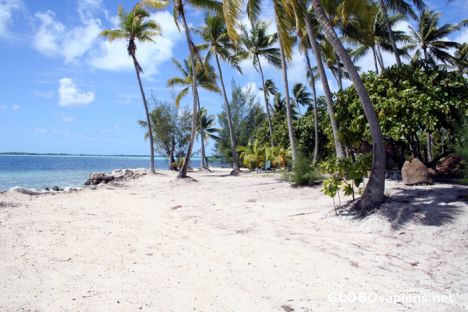 Postcard Private island beach