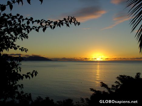Postcard Tahiti - Sunset on Moorea