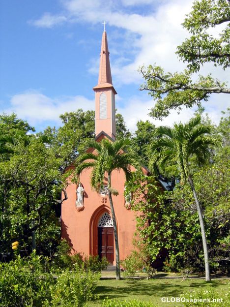 Postcard Papeete - Bishopric church