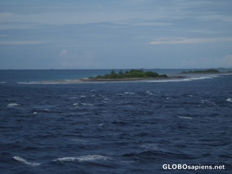 Postcard Islands of Tuamotu archipelago