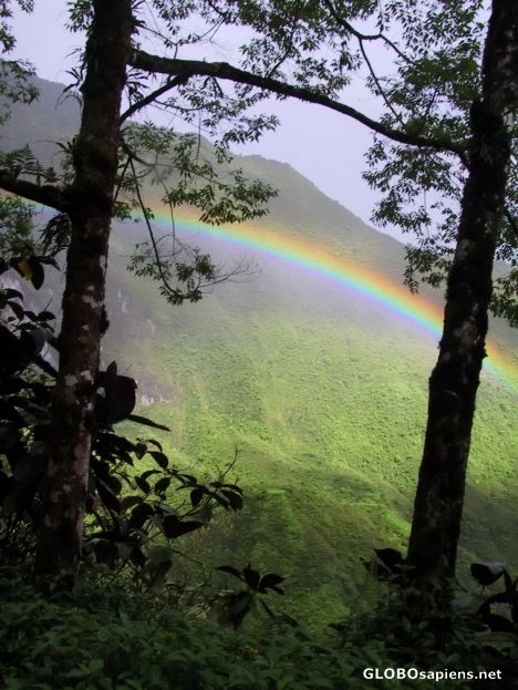 Postcard Rainbow above Lake Vaihiria