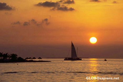 Postcard Bora Bora Sunset