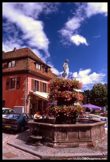 Postcard colors of Alsace