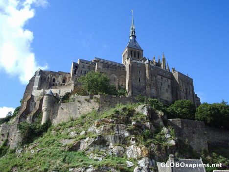 Postcard The abbey on Mont Saint Michel