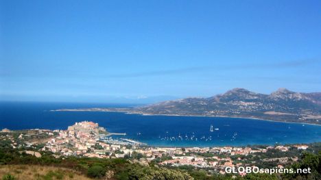 Postcard Blue lagunes on Corsica