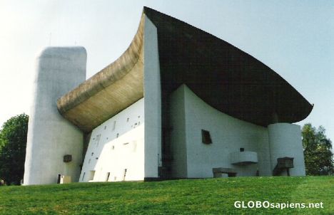 Postcard Ronachamp Corbusiere