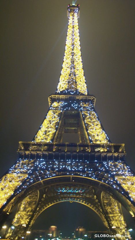 Postcard La Tour Eiffel in sparkles
