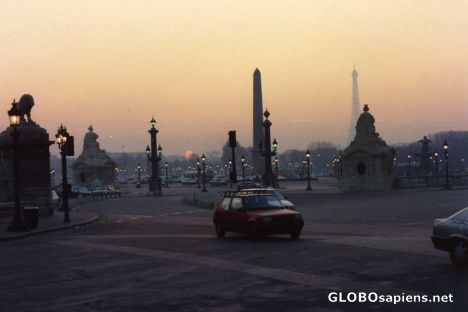 Postcard Place de la Concorde