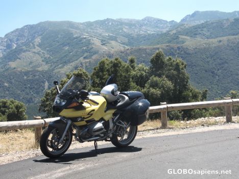 Postcard With my Bike in Corsica...