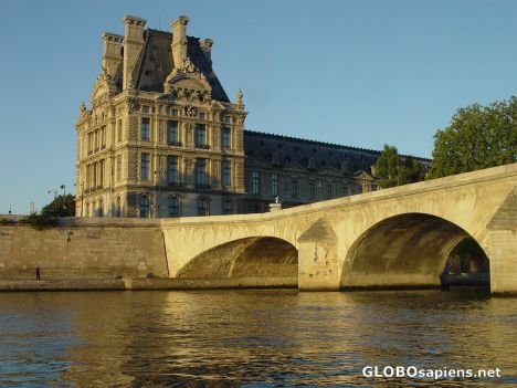 Postcard Louver and Seine River