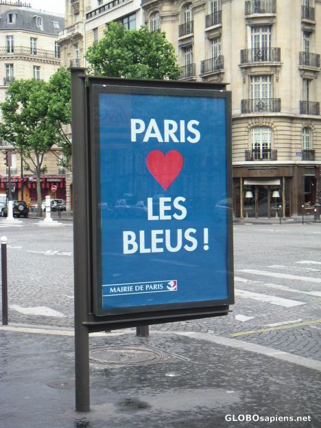 Postcard Les Bleus