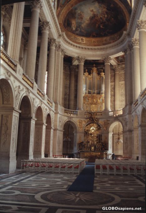 Postcard Kapelle im Schloss Versailles
