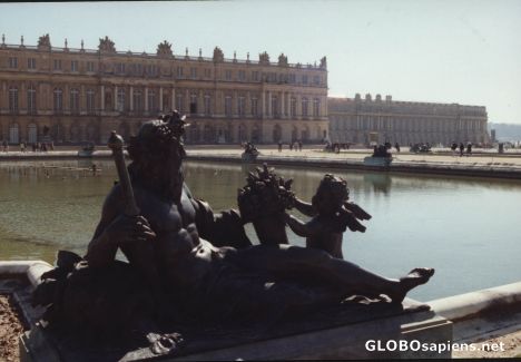 Postcard Ansicht von Versailles vom Park her