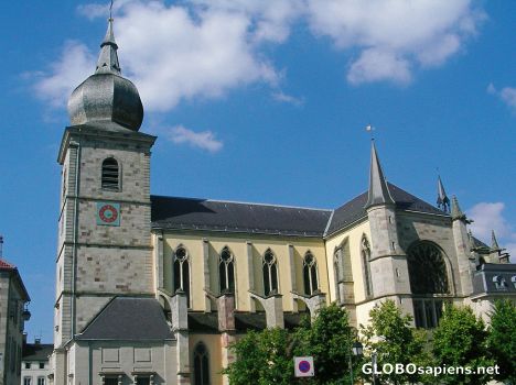 Postcard Abbey-Church Of Remiremont 01