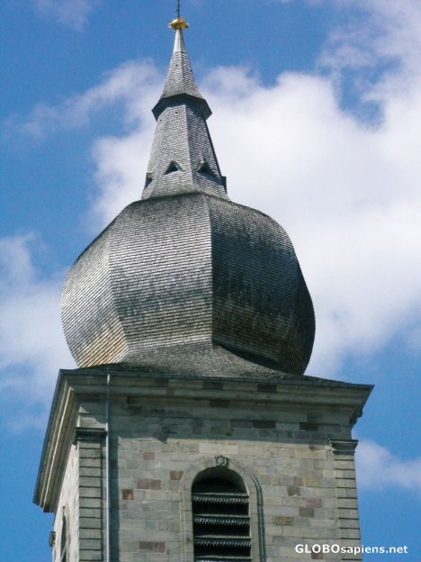 Postcard Church spire