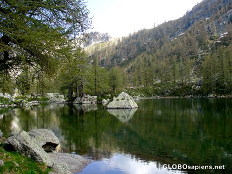 Postcard Lac Vert de Fontanalba