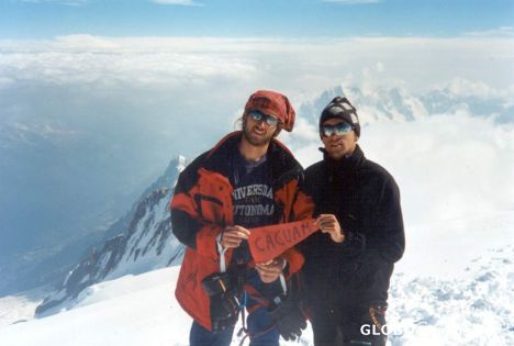 Postcard Mont Blanc summit