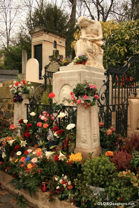Postcard Cimetière du Père-Lachaise 15 - Chopin's grave