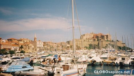 Postcard Calvi - citadel and harbour