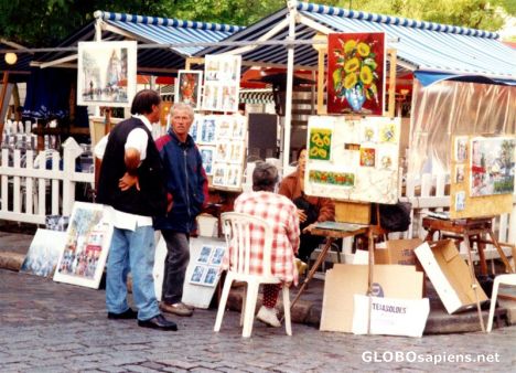 Postcard Montmartre atmosphere