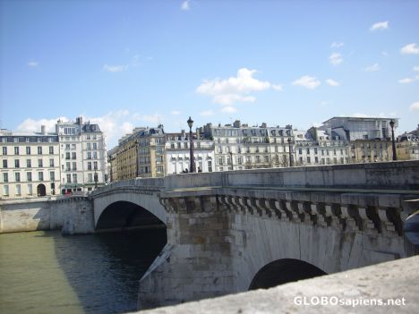Postcard Paris bridge