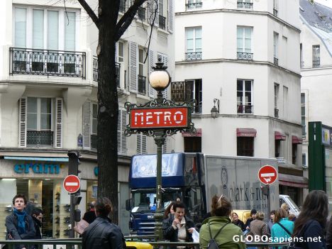Postcard Streets of Paris