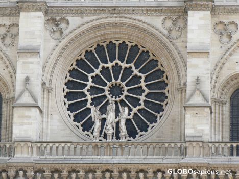 Postcard Detail of Notre Dame