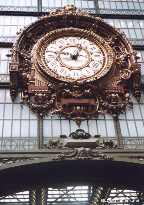 Postcard Horloge in Musée d'Orsay -