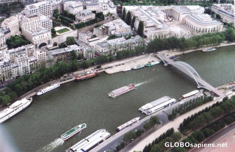 Postcard The Seine river-