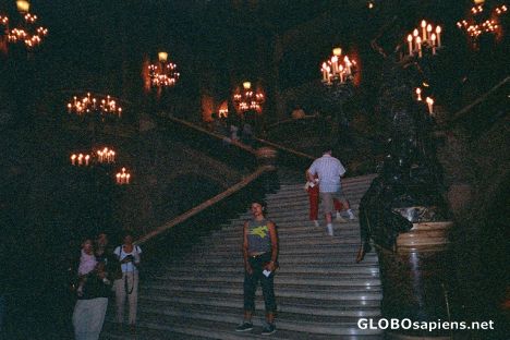 Postcard THE Opera house - Phantom of the Opera Stairs