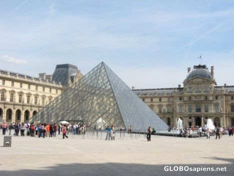 Postcard Louvre Museum