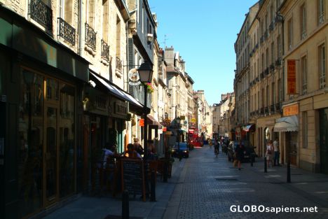 Postcard Caen - a narrow dark street