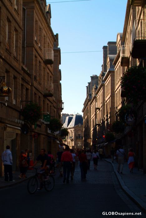 Postcard Saint-Malo - a narrow street