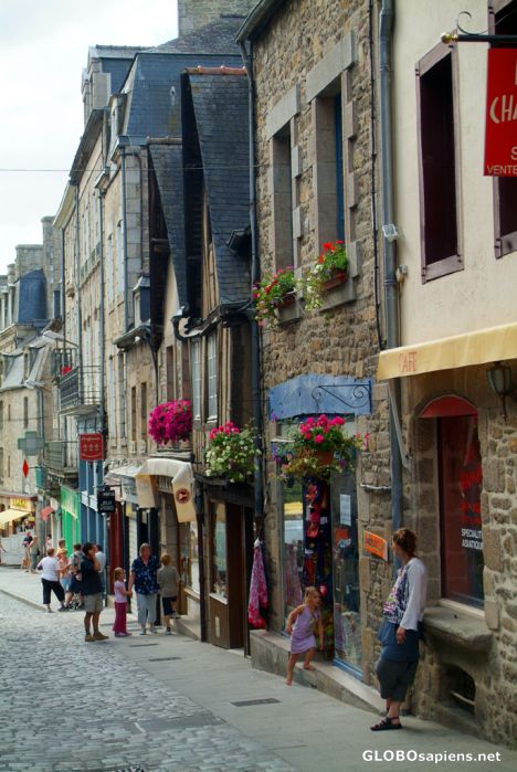 Postcard Dinan - a town from Middle Ages