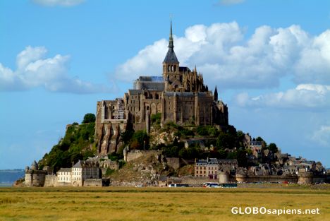 Postcard Mont-St-Michel (FR) - the abbey on the hill