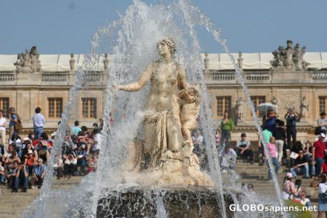 Postcard Gardens of Versailles - Fountain