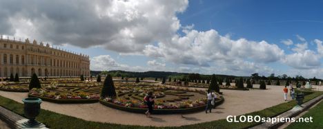 Postcard panoramic versailles palace