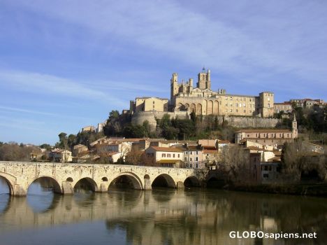 Postcard view of beziers