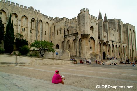 Postcard Avignon - the Palais des Papes