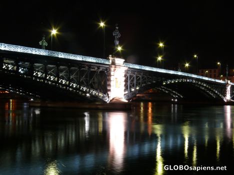 Postcard university bridge during festival of lights
