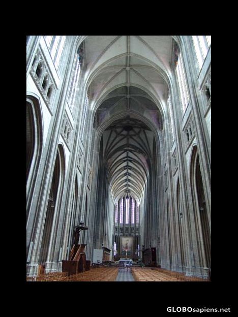 Postcard Orleans Cathedral - Interior view
