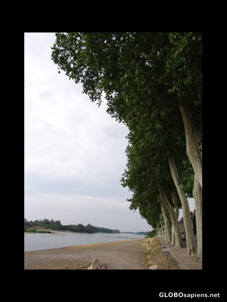 Postcard River Loire at Beaugency