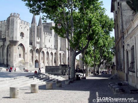 Postcard Town Square, Avignon, France