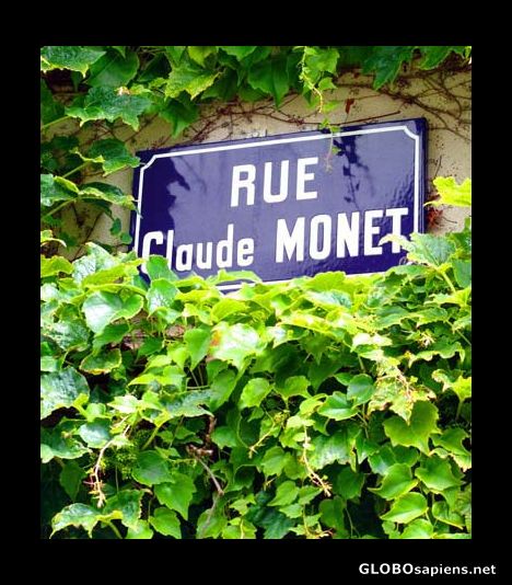 Postcard Rue Claude Monet