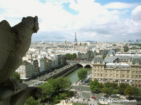 Postcard The Gargoyle's view of Paris
